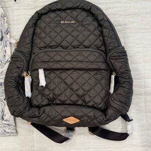 MZ Wallace Black Quilted Backpack NWT